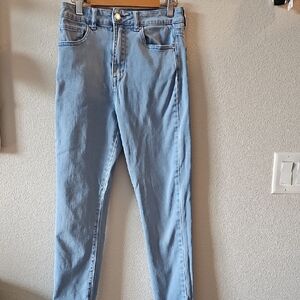Forever 21 Blue Skinny Jeans High-Waisted